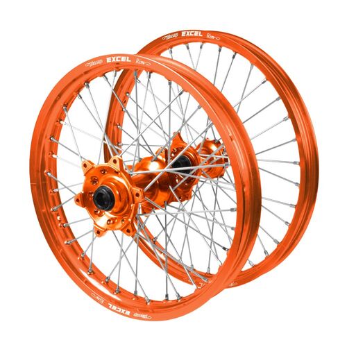 Gas Gas Haan Orange Hubs / Excel Orange Rims Wheel Set
