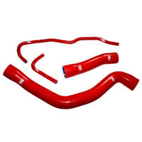 Samco Sport BMW Red Radiator Hose Kit - S 1000 XR - Race Fitment, Removes Metal Pipe 2019-2023 (BMW-10)