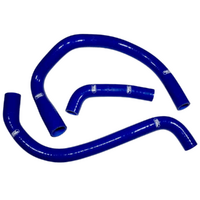 Samco Sport Kawasaki Blue Radiator Hose Kit ZXR 400 H 1988 (KAW-30)