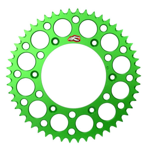 Renthal Kawasaki Green Ultralight Grooved Dirt Rear Sprocket KDX 220 1997-2006 (48T)