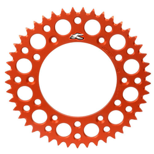 Renthal Gas Gas Orange Ultralight Grooved Dirt Rear Sprocket MC 125 2021-2023 (52T)