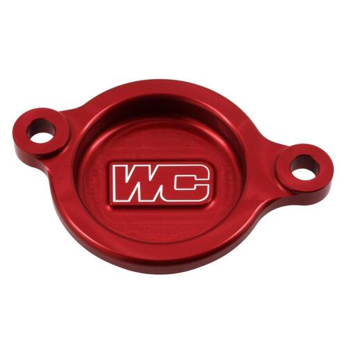 Works Connection Honda Red Oil Filter Cover CRF 250 R 2018-2024