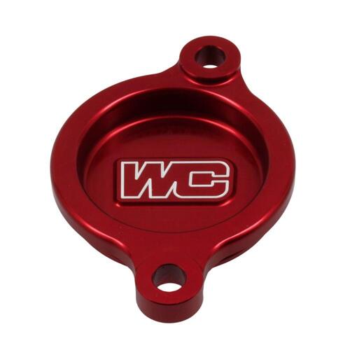 Works Connection Honda Red Oil Filter Cover CRF 450 RL 2023-2024