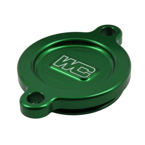 Works Connection Kawasaki Green Oil Filter Cover KX 250 4 Stroke 2019-2024