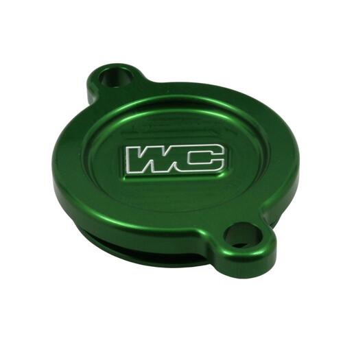 Works Connection Kawasaki Green Oil Filter Cover KX 450 4 Stroke 2019-2024