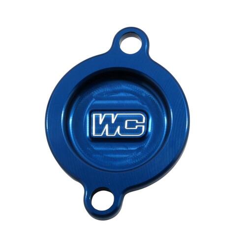 Works Connection Husqvarna Blue Oil Filter Cover FE 501 2018-2023