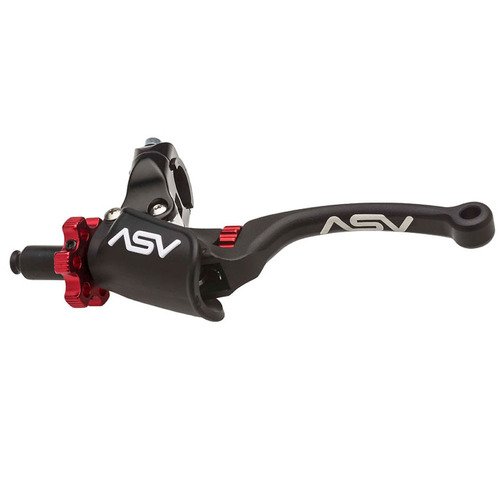 ASV Aprilia Black C6 Long Off Road Clutch Lever - MXV 450 2005-2016 (with Pro Perch)