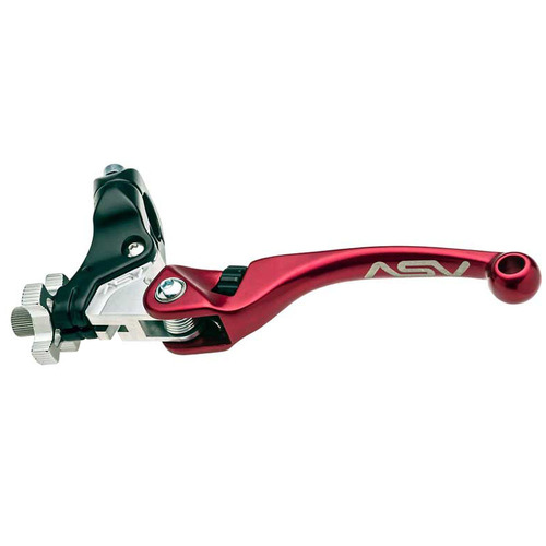 ASV Suzuki Red F4 Shorty Off Road Clutch Lever - DR-Z 400 E 2000-2004 (with Standard Perch)