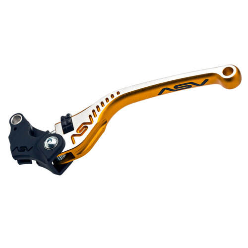 ASV Buell Gold Bicolore C5 Long Clutch Lever - EBR 1190 RS 2011-2015