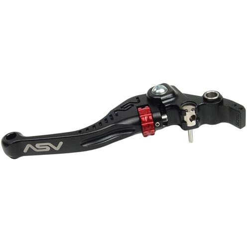 ASV Kawasaki Black C5 Shorty Clutch Lever - KLX 230 R 2020-2024