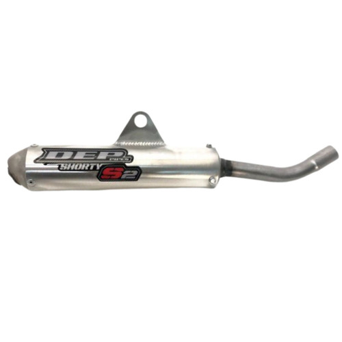 DEP Pipes Beta Silver 2 Stroke Shorty Silencer - 125 2018