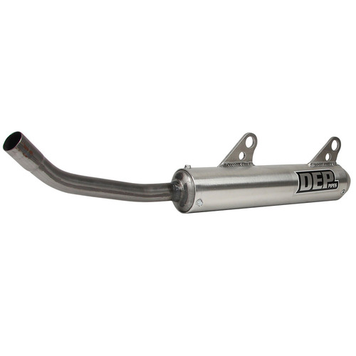 DEP Pipes KTM Silver 2 Stroke Shorty Silencer - 125 SX 2004-2010