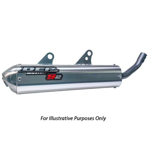 DEP Pipes Husqvarna Silver 2 Stroke Enduro Silencer - TX 125 2017-2019 (Must Use DEP Chamber)