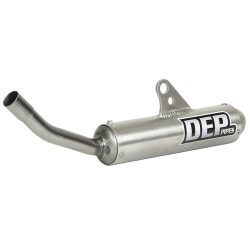 DEP Pipes KTM Silver 2 Stroke MX Silencer - 125 SX 2023-On (Must Use DEP Chamber)