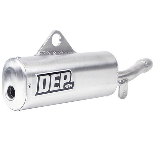 DEP Pipes Yamaha Silver 2 Stroke MX Silencer - YZ 125 1988