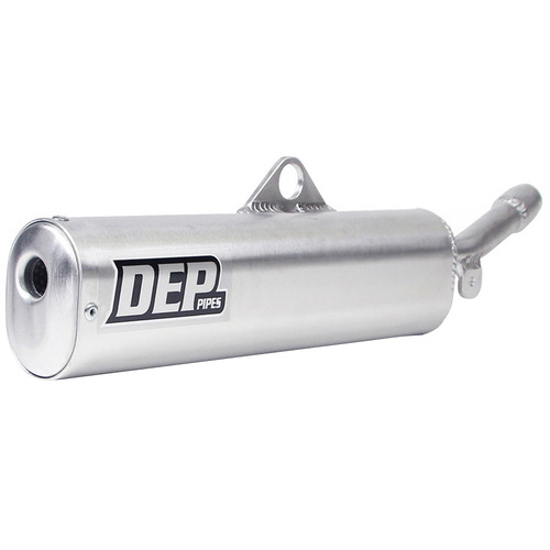 DEP Pipes Yamaha Silver 2 Stroke MX Silencer - YZ 125 1989-1990