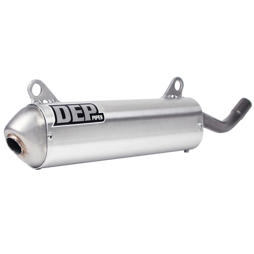 DEP Pipes Yamaha Silver 2 Stroke MX Silencer - YZ 125 1993