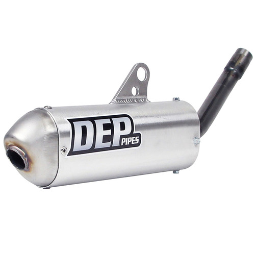 DEP Pipes Yamaha Silver 2 Stroke MX Silencer - YZ 125 1994-1995