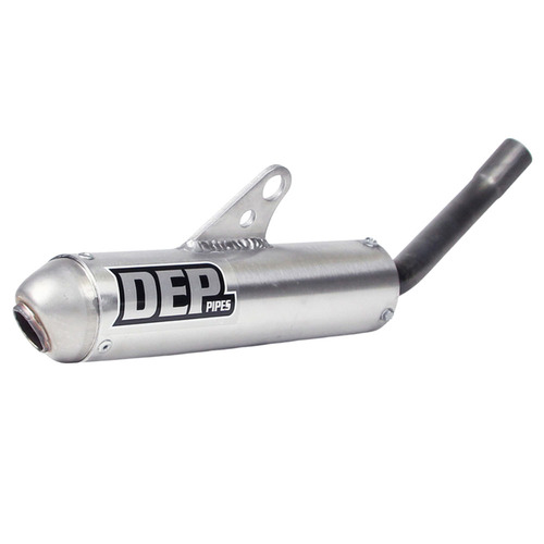 DEP Pipes Yamaha Silver 2 Stroke MX Silencer - YZ 125 1996-2001