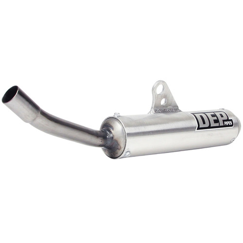 DEP Pipes Yamaha Silver 2 Stroke Shorty Silencer - YZ 125 2002-2021