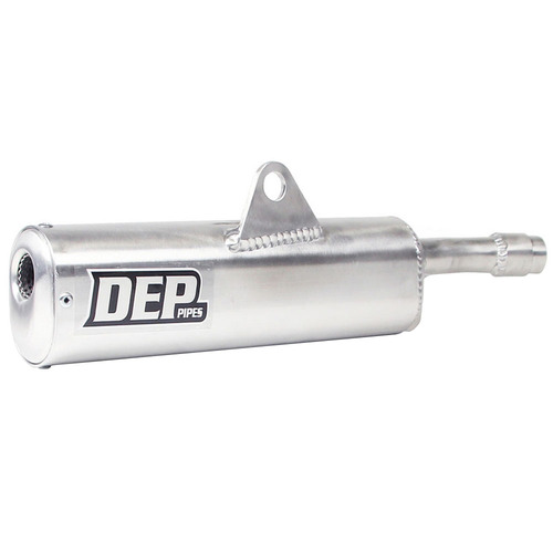 DEP Pipes Yamaha Silver 2 Stroke MX Silencer - YZ 250 1983