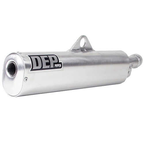 DEP Pipes Yamaha Silver 2 Stroke MX Silencer - YZ 250 1988