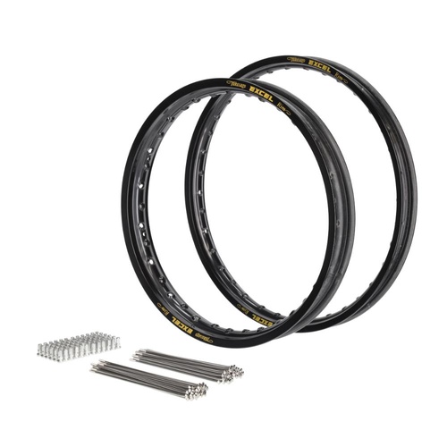 Excel Yamaha Black Excel Rim & Spoke Kit