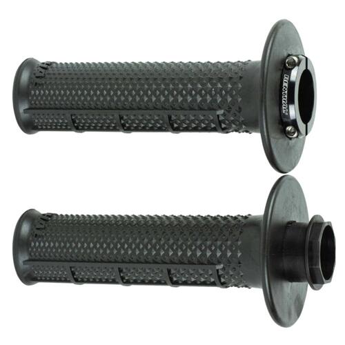 Renthal Lock On Black Ultratacky Tapered/Half Waffle MX R-Works Grips