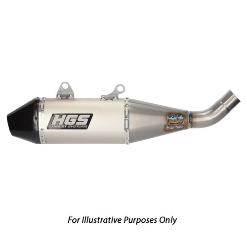 HGS Gas Gas 4 Stroke Titanium Carbon Silencer - MC 350 F 2024 (Fits Only on HGS Headpipe)