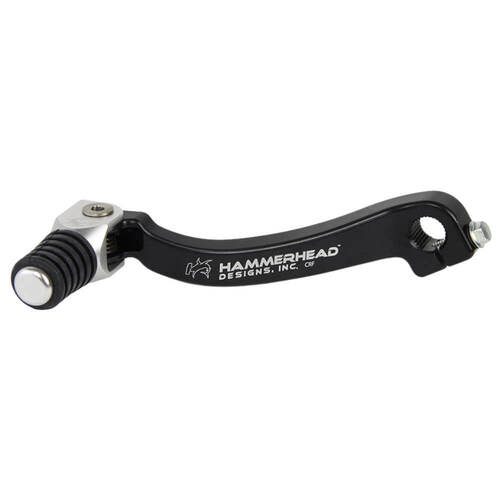 Hammerhead Honda Silver Gear Lever With Customisable Rubber Tip CR 125 R 1987-2007 +0mm (boot size 8-9)