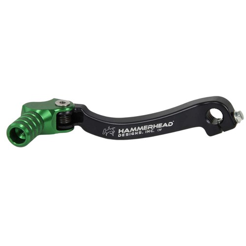 Hammerhead Honda Green Gear Lever With Customisable Knurled Tip CR 250 R 1994-2007 +10mm (boot size 11-12)