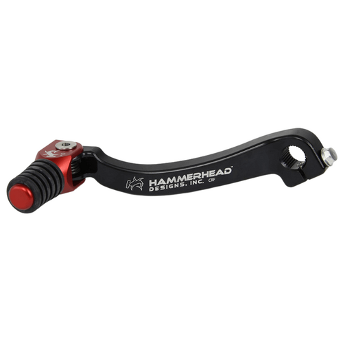 Hammerhead Kawasaki Red Gear Lever With Customisable Rubber Tip KX 250 F 2004-2008 +0mm (boot size 8-9)