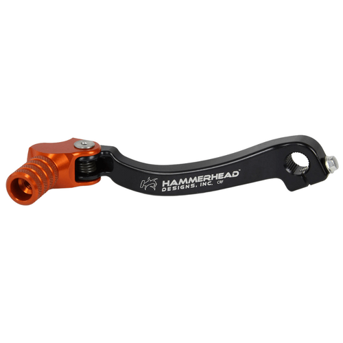 Hammerhead Husqvarna Orange Gear Lever With Customisable Knurled Tip TC 125 2014-2015 +20mm (boot size 14+)