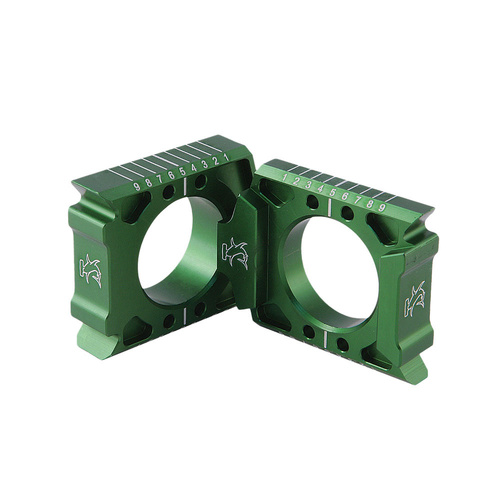 Hammerhead Kawasaki Green Axle Blocks KX 450 F 2004-2024