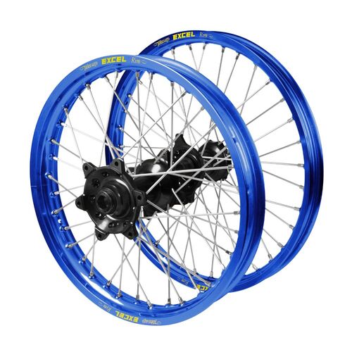 Beta Haan Black Hubs / Excel Blue Rims Wheel Set RR 430 4T RACING 2015-2024 (21*1.6 / 18*2.15 OE)