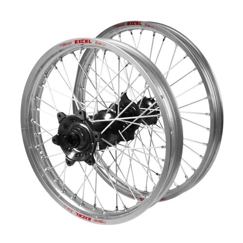 Beta Haan Black Hubs / Excel Silver Rims Wheel Set RR 430 4T RACING 2015-2024 (21*1.6 / 18*2.15 OE)