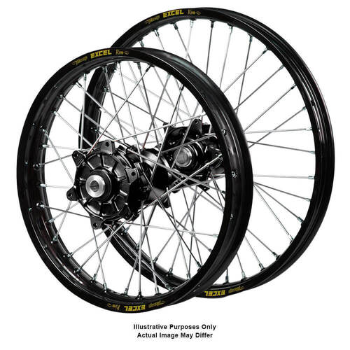 KTM Adventure Haan Black Hubs / Excel Black Rims Wheel Set 1090 ADVENTURE R 2017-2024 (21*1.85 / 18*4.25)