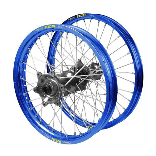 Gas Gas Haan Titanium Hubs / Excel Blue Rims Wheel Set MC 125 2024 (21*1.6 / 18*2.15)