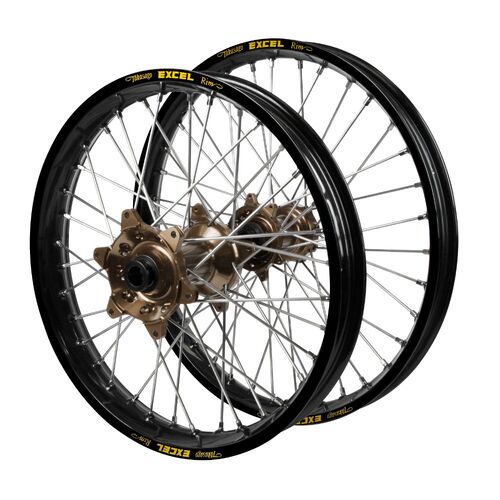 KTM Adventure Haan Magnesium Hubs / Excel Black Rims Wheel Set 1090 ADVENTURE R 2017-2024 (17*3.50 / 17*4.25)