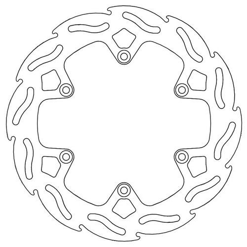 Moto-Master Husqvarna 4.4mm Rear Flame Factory Disc TC 125 (Brembo Caliper) 2014-2021