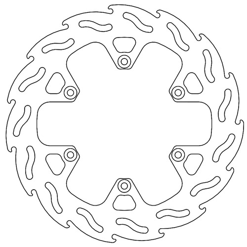 Moto-Master Husqvarna 4.4mm Rear Flame Factory Disc (MM-110640)