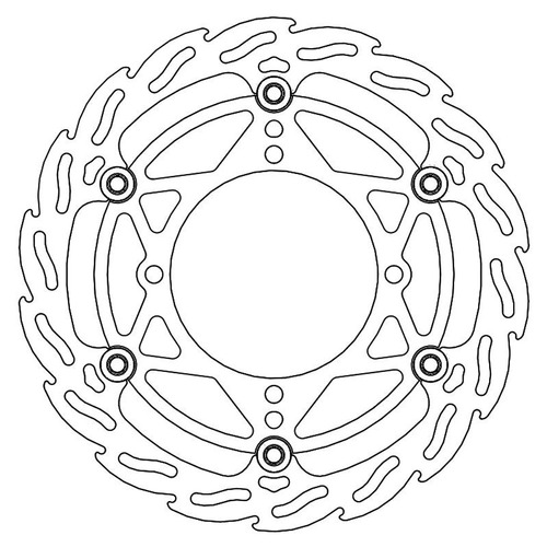 Moto-Master Kawasaki 270mm Front Flame Floating Disc (MM-112084)