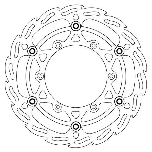 Moto-Master Yamaha 270mm Front Flame Floating Disc WR 450 F 2016-2018