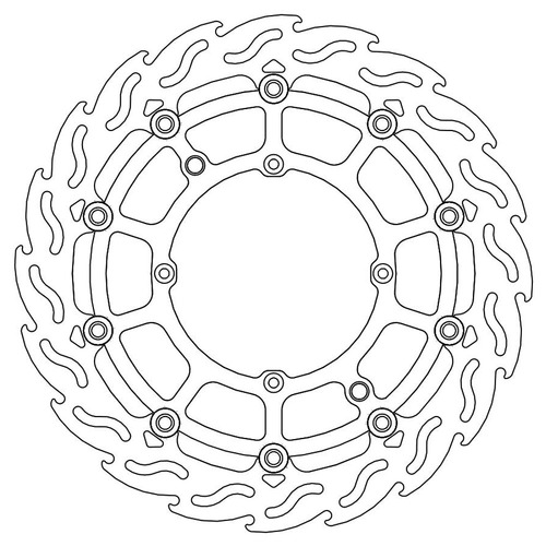 Moto-Master Husqvarna 320mm Supermoto Front Flame Floating Racing Disc TXC 449 2011-2013