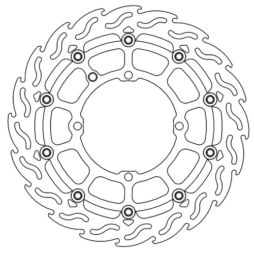 Moto-Master Sherco 320mm Supermoto Front Flame Floating Racing Disc (MM-112269)