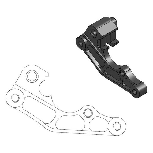 Moto-Master Yamaha 260mm Front Caliper Bracket (MM-211007)