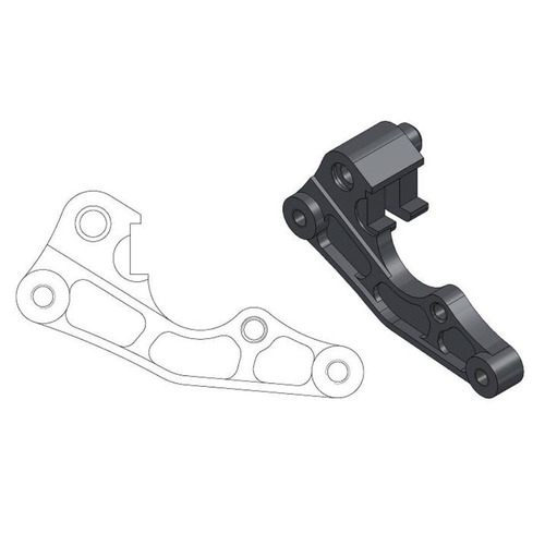 Moto-Master Kawasaki 270mm Front Caliper Bracket KX 125 2006-2008