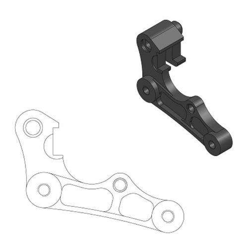 Moto-Master Yamaha 270mm Front Caliper Bracket YZ 250 X 2016-2024