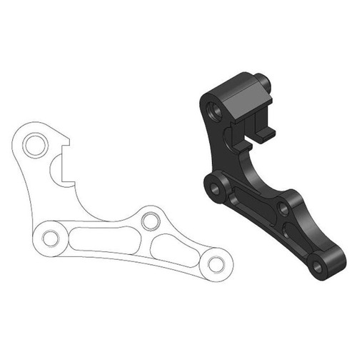 Moto-Master Honda 270mm Front Caliper Bracket CR 125 2004-2007