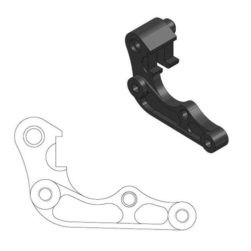 Moto-Master Honda 270mm Front Caliper Bracket CRF 250 R 2015-2018